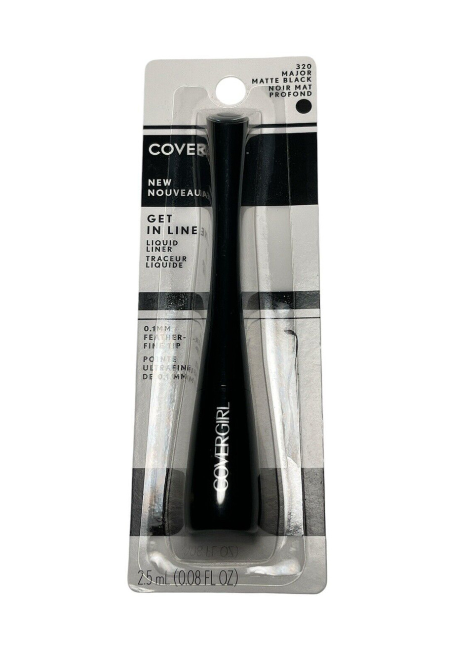 COVERGIRL Get In Line Liquid Liner 320 Major Matte Black *SEALED* New Eyeliner